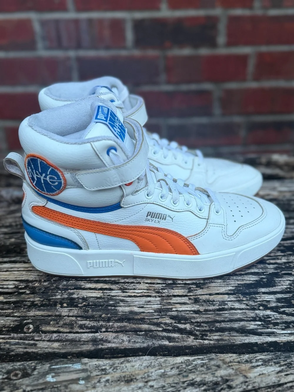 PUMA Basketball Sky LX Mid Athletic NYC Men’s Sz 9 New York Knicks NBA Sneakers